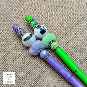 Fuzzy Halloween Pens