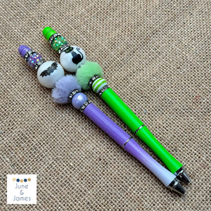 Fuzzy Halloween Pens