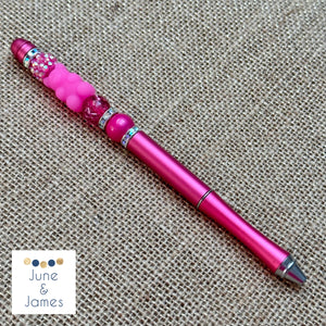 Hot Pink Gummy Bear Pen